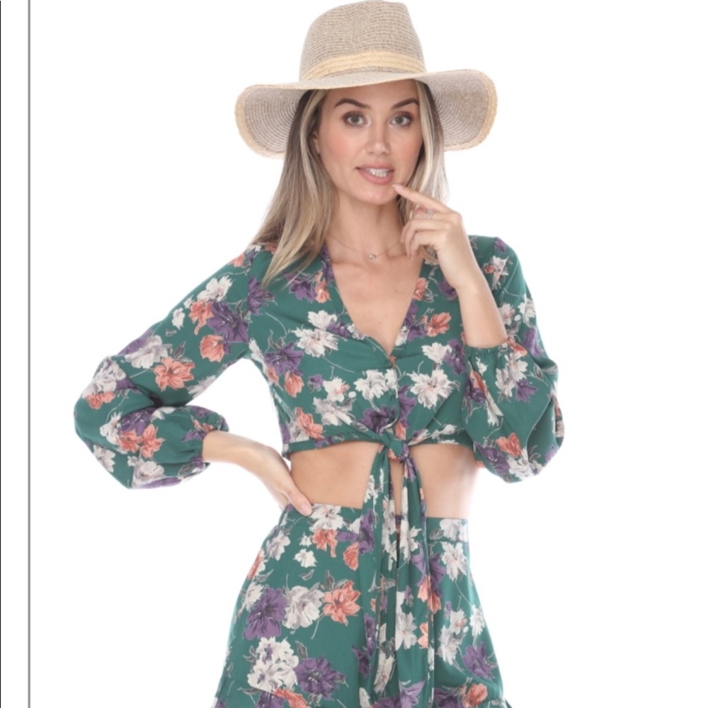 2 PC set crop top